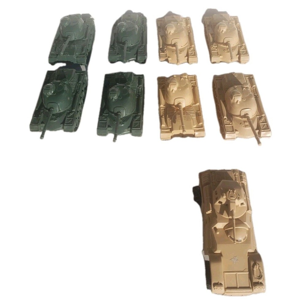 Original 8 TimMee M48 Patton Army Tanks, 1 Armored Recon Patrol Military Vehicle